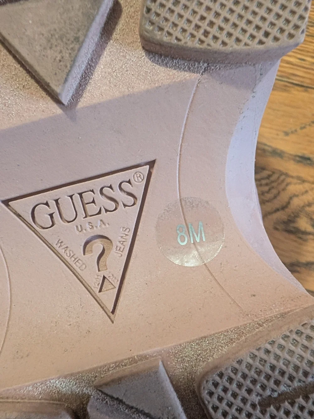 Guess Platform Lace-Up Sneakers in Blush Pink